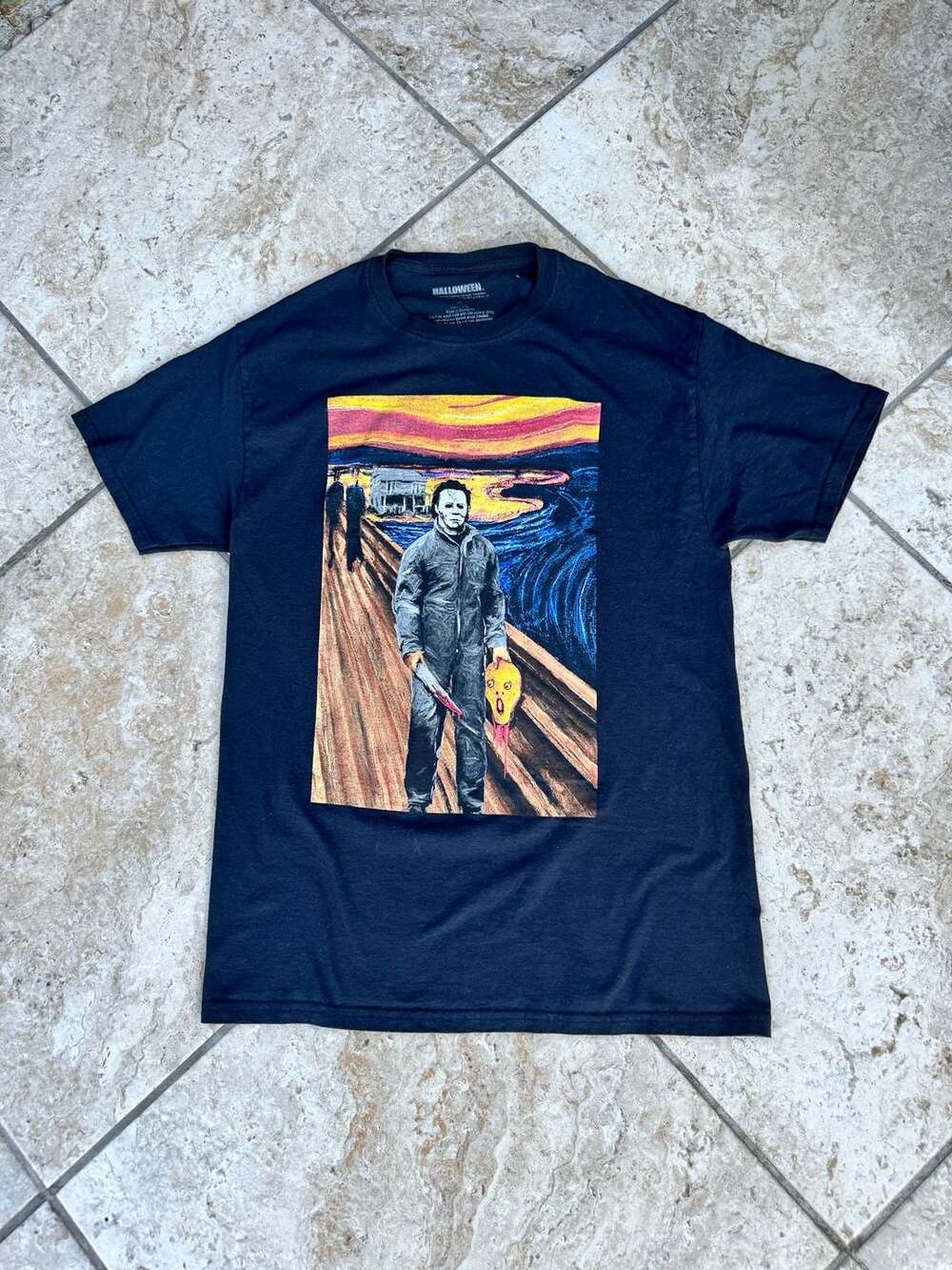 Halloween The Scream Michael Myers Mashup Graphic T-Shirt